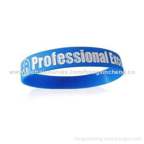 G-2014 Customized Promotional Silicone Wristbands/Bracelets, Environment-friendly